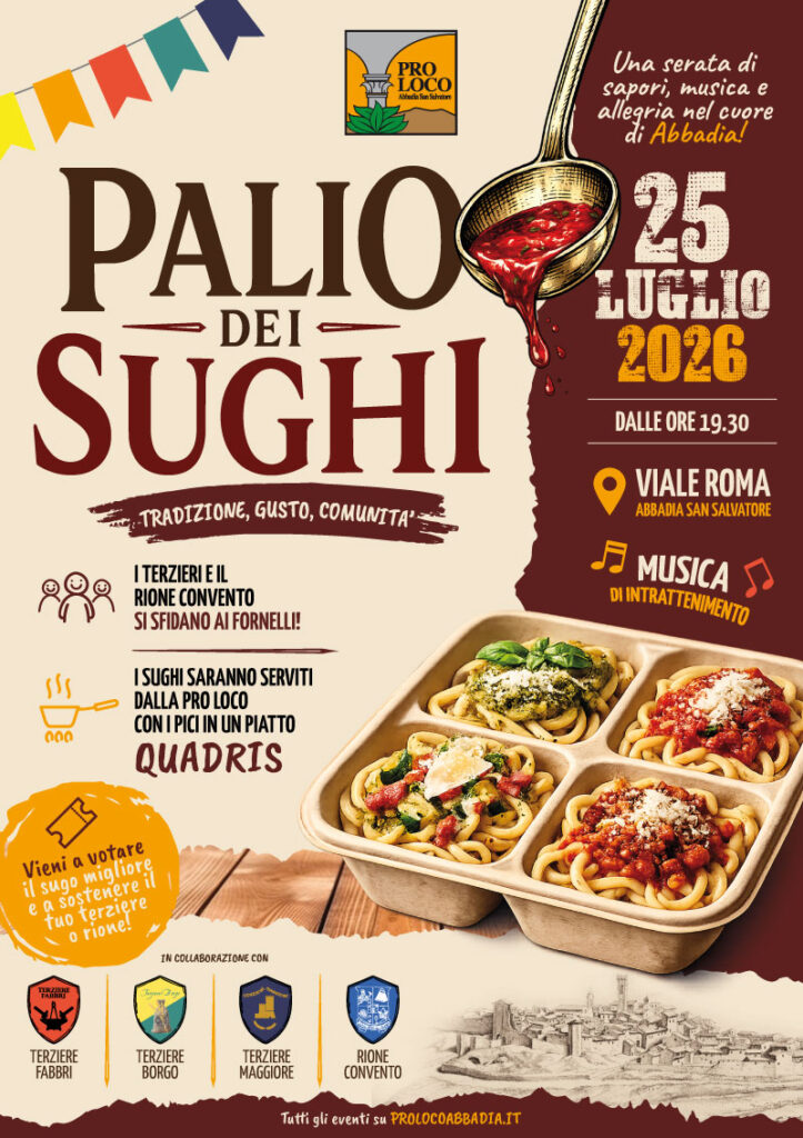 Palio dei Sughi - 25 luglio 2026 - La sfida si decide a tavola!