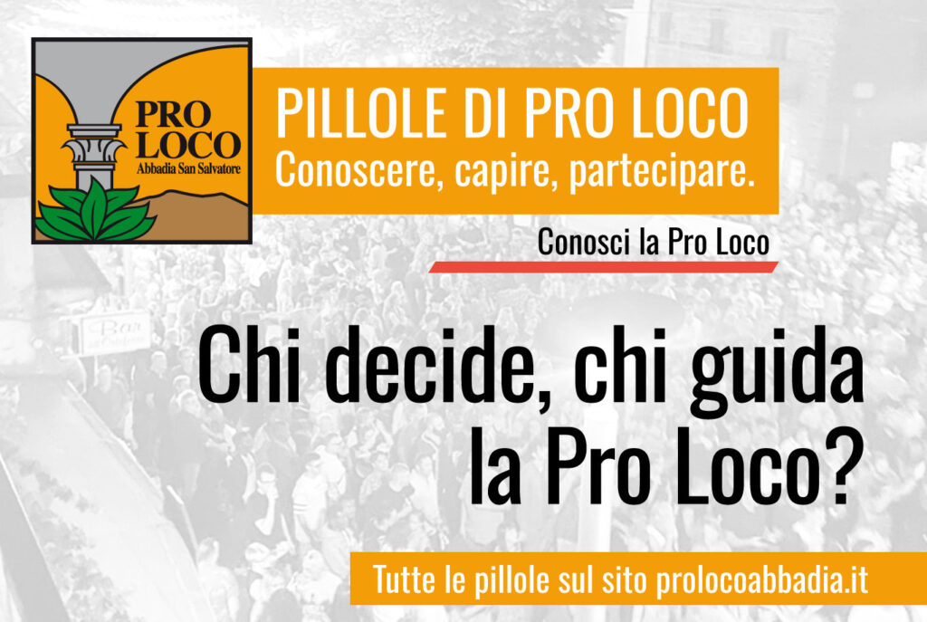 CHI DECIDE CHI GUIDA LA PRO LOCO? | Conosci la Pro Loco