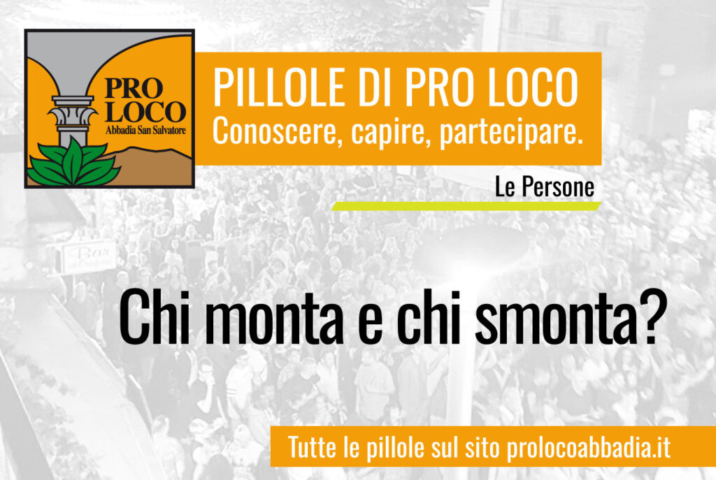 CHI MONTA E CHI SMONTA? | Le Persone